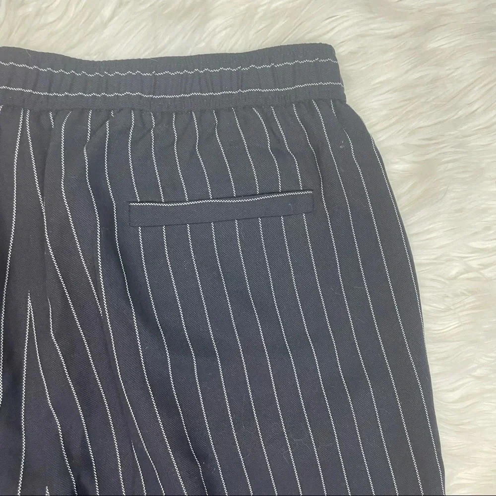 NWOT Eileen Fisher Pinstripe Crop Wide Leg Pant Indigo Casual Women’s Medium - Picture 13 of 13